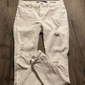white hollister jeans